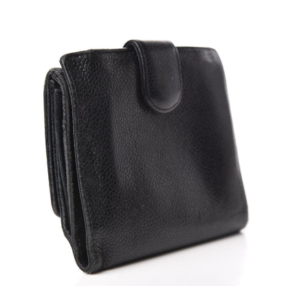 Chanel Caviar Timeless CC Compact French Wallet Black 3 of 20