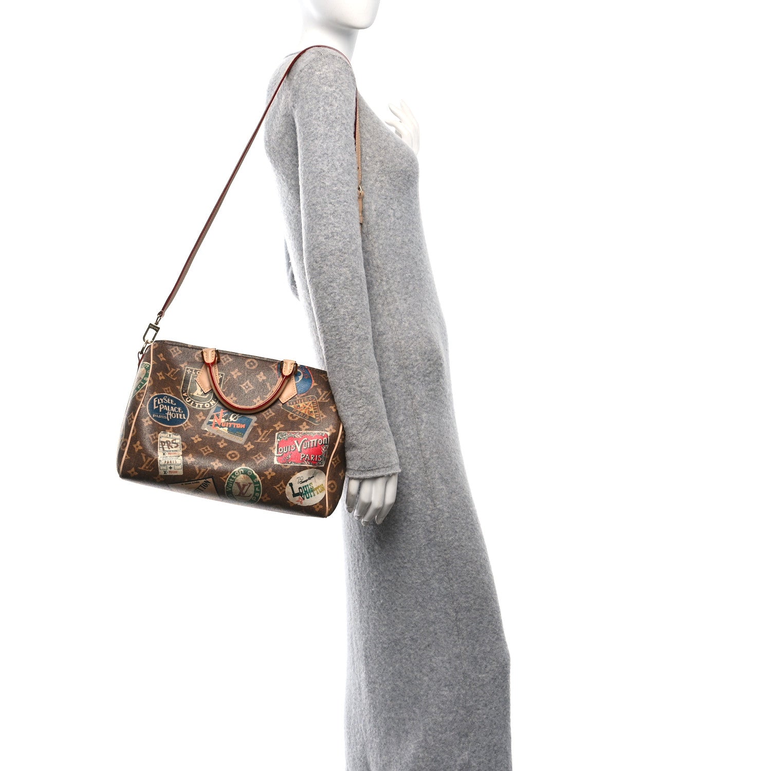 Louis Vuitton Monogram Hotel Labels Speedy Bandouliere 30 3 of 12