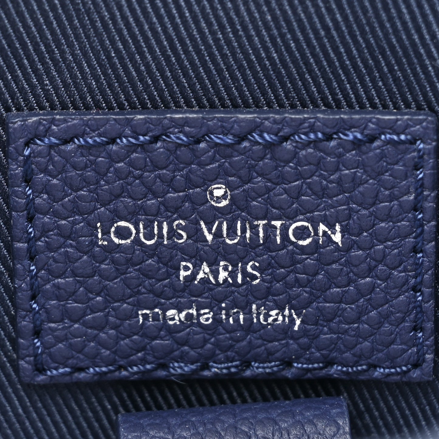 Cowhide Monogram Bandana Randonnee PM Blue