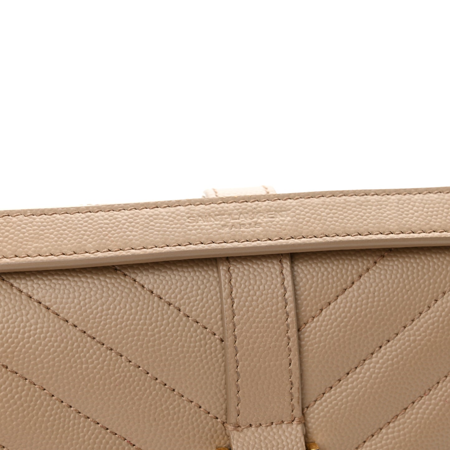 Grain De Poudre Textured Mixed Matelasse Medium Triquilt Monogram Satchel Dark Beige