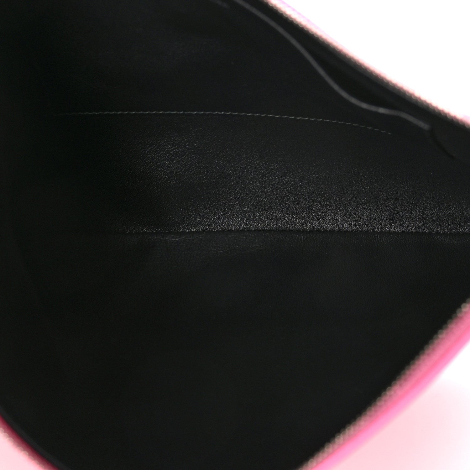 Balenciaga Calfskin Logo Large Zip Pouch Acid Pink 5 of 6