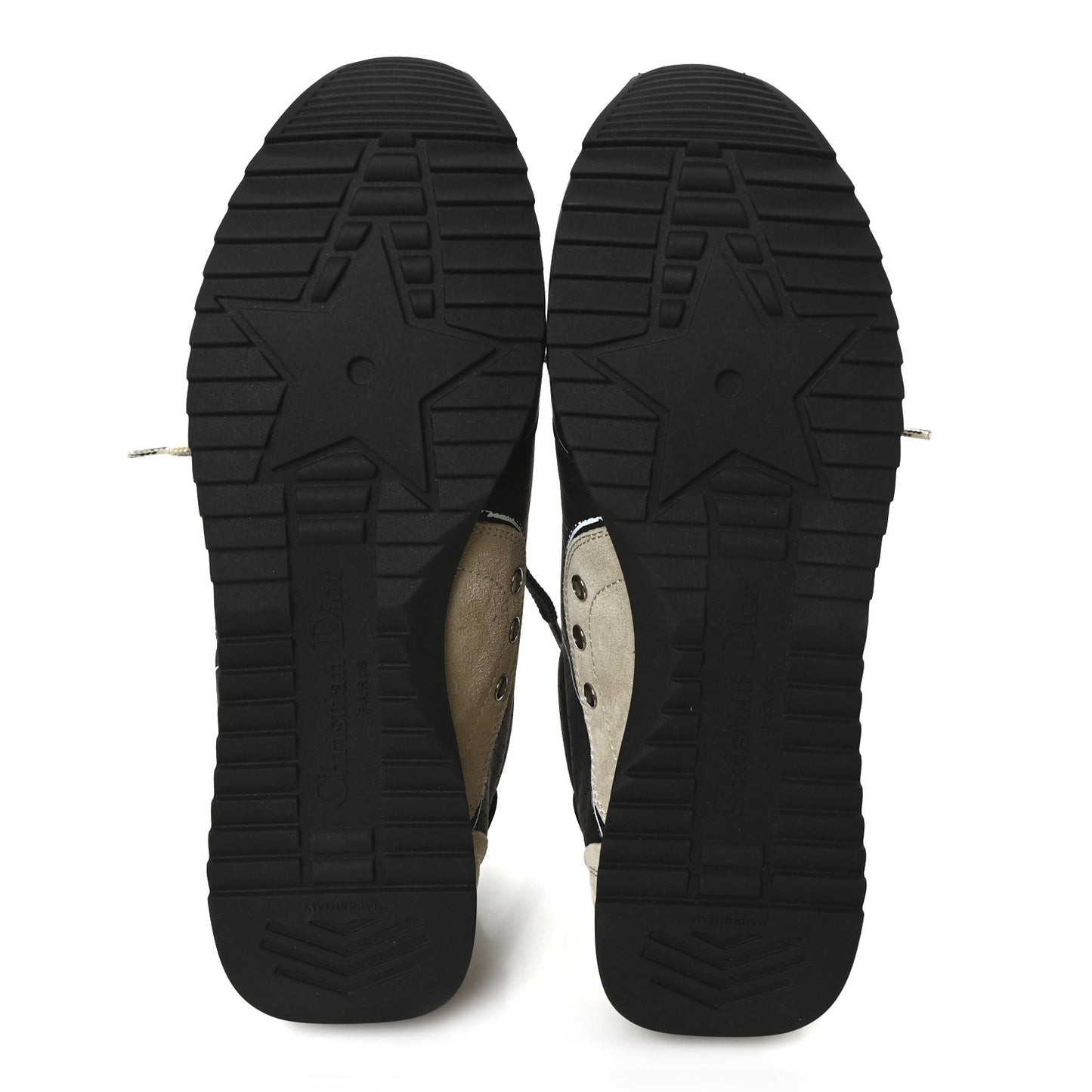 Metallic Lambskin Suede Womens D-Sketch Sneakers 39 Steel 38.5 Black