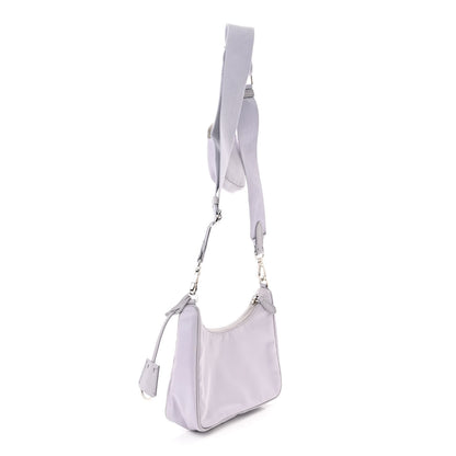 Prada Re-Nylon Saffiano Re-Edition 2005 Shoulder Bag Glicine 3 of 10