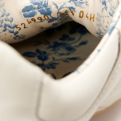 Gucci Calfskin Glitter Game Logo Womens Rhyton Sneakers 36.5 36.5 Mystic White 9 of 11