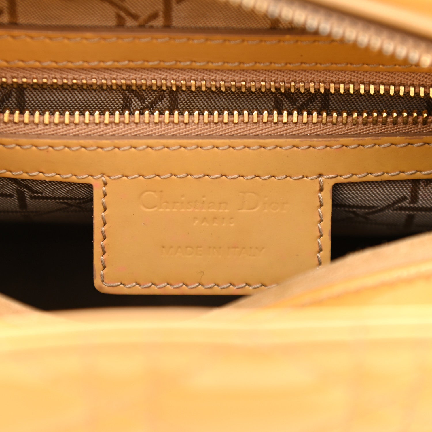 Christian Dior Patent Cannage Medium Lady Dior Beige 6 of 10