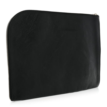 Alexander McQueen Calfskin Studded Skull Zipped Pouch Black 3 of 8