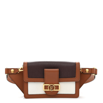 Louis Vuitton Taurillon Dauphine Bumbag Blackberry Snow 1 of 10