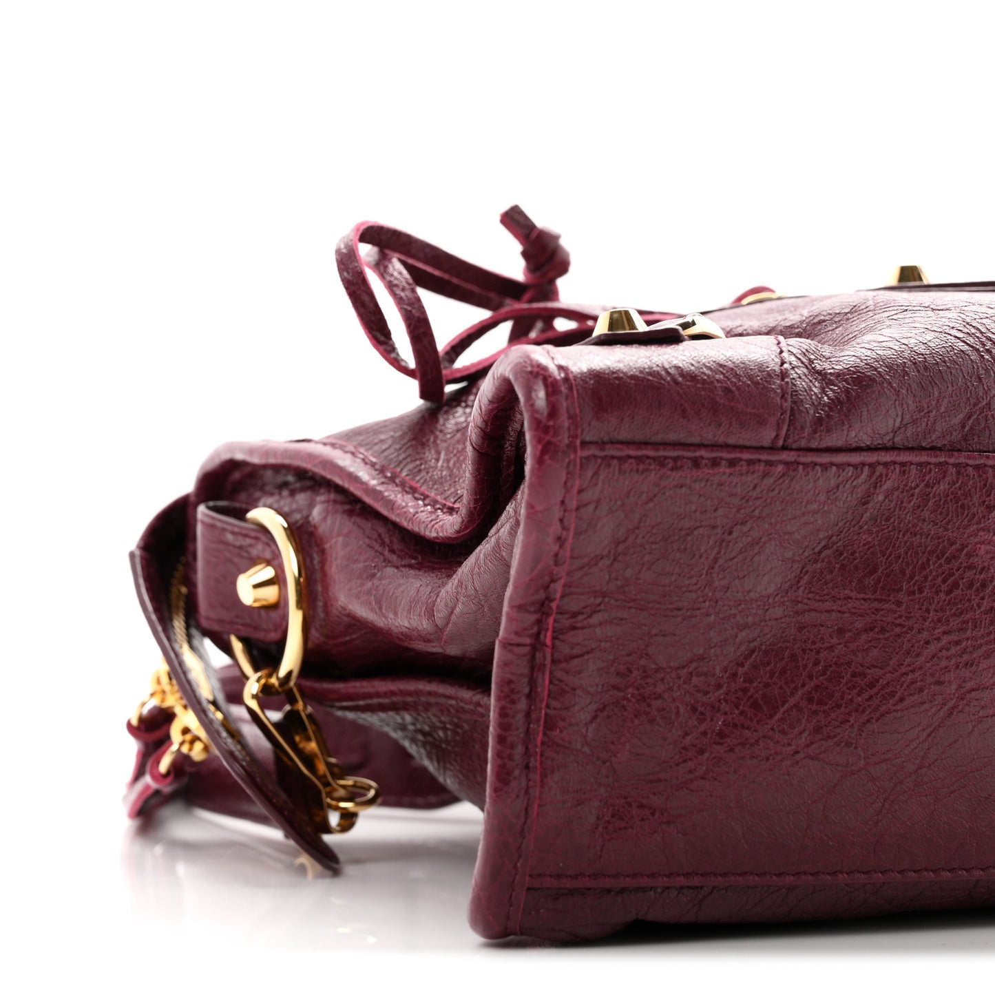 Agneau Classic Gold Hardware S City Violet Prune