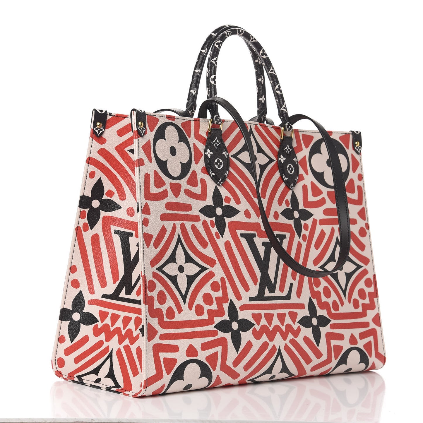 Monogram Giant Crafty Onthego GM Creme Rouge Black