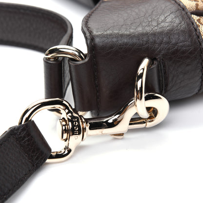 Gucci Monogram Web Medium Dressage Hobo Dark Brown 15 of 16