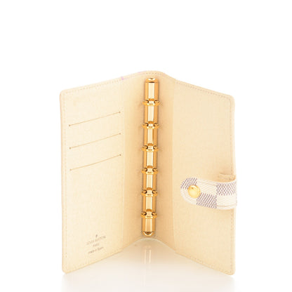 Louis Vuitton Damier Azur Small Ring Agenda Cover 5 of 8