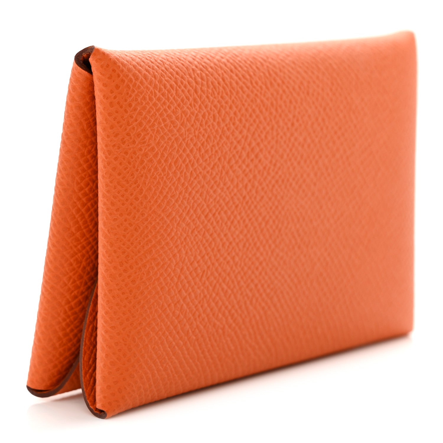 Hermes Epsom Calvi Duo Card Case Orange 3 of 7