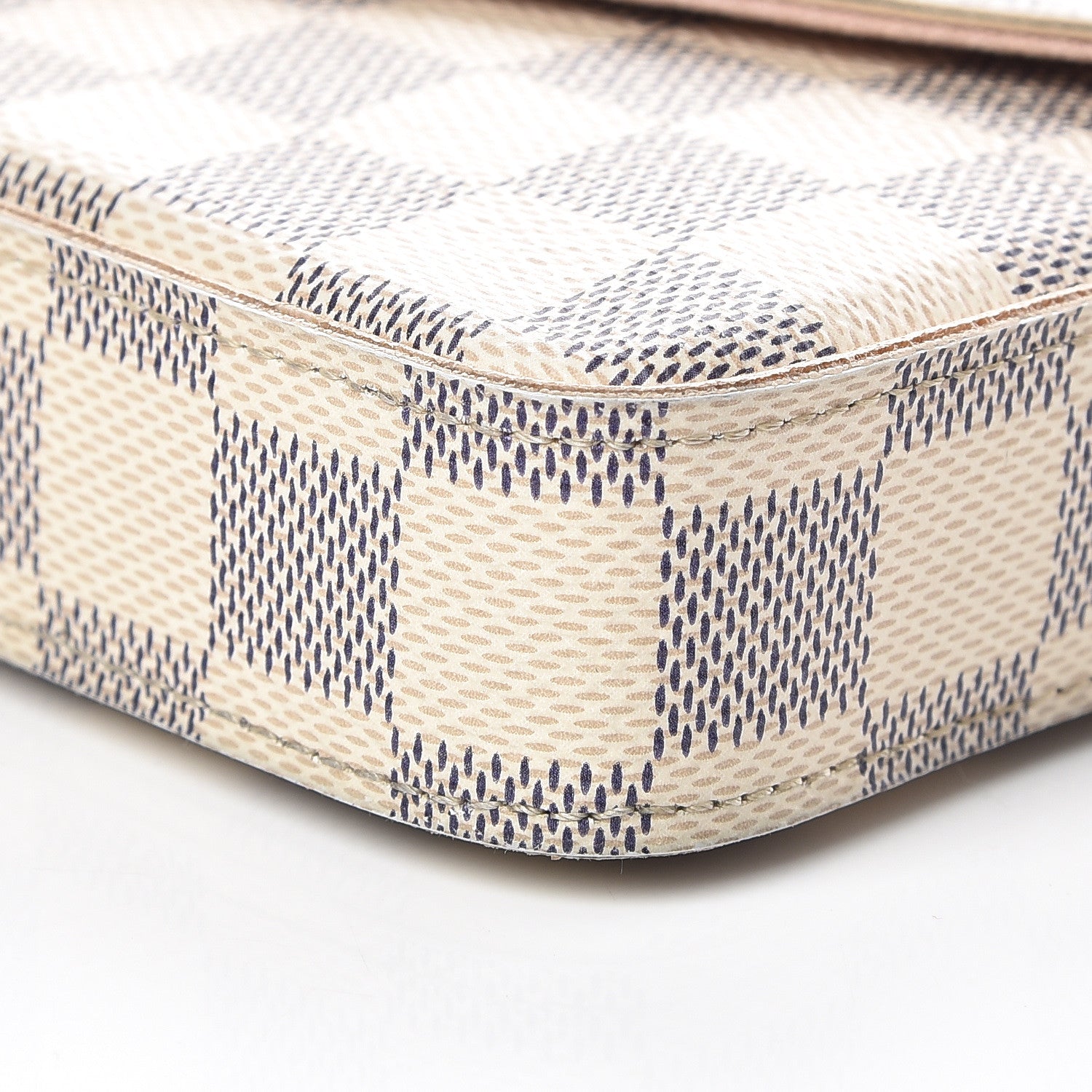 Louis Vuitton Damier Azur Pochette Felicie Chain Wallet Rose Ballerine 20 of 21