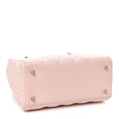 Christian Dior Lambskin Cannage Medium Lady Dior Light Pink 4 of 16