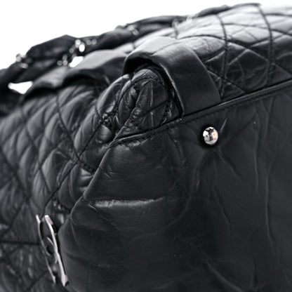 Chanel Distressed Lambskin Vintage Ligne Lady Braid Tote Black 10 of 16
