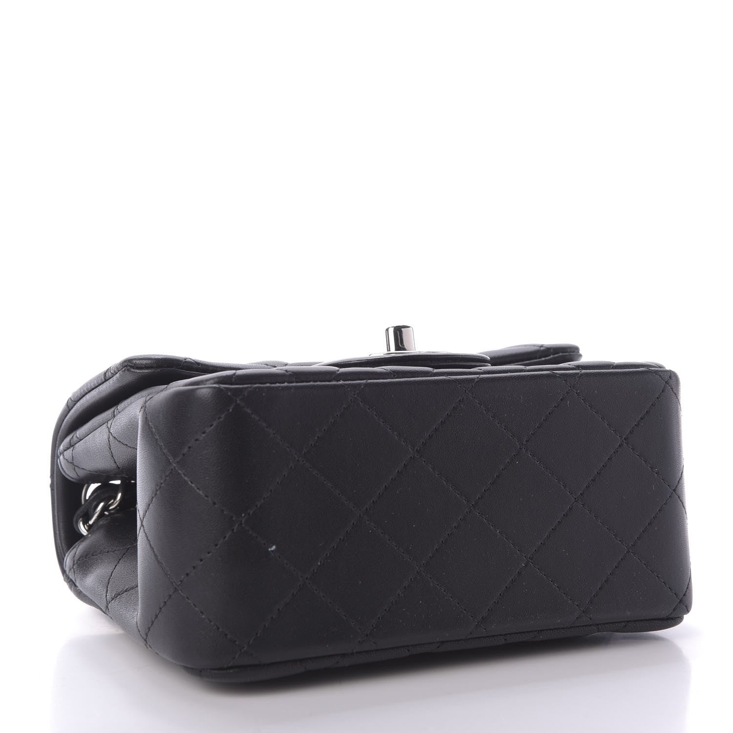 Chanel Lambskin Quilted Mini Square Flap Black 4 of 10