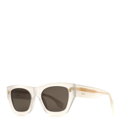Fendi Acetate Fendi Roma Square Sunglasses FE40100I White 1 of 7