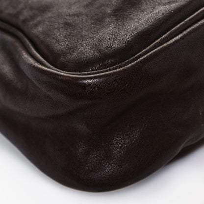 Christian Dior Calfskin Large Gaucho Double Saddle Bag Brown 18 of 30