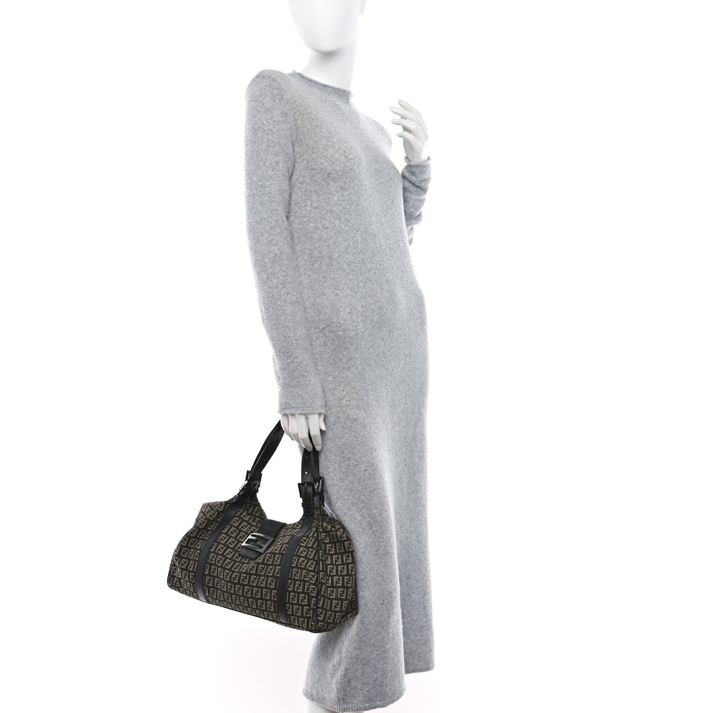 Zucchino Vitello Shoulder Bag Testa di Moro Beige