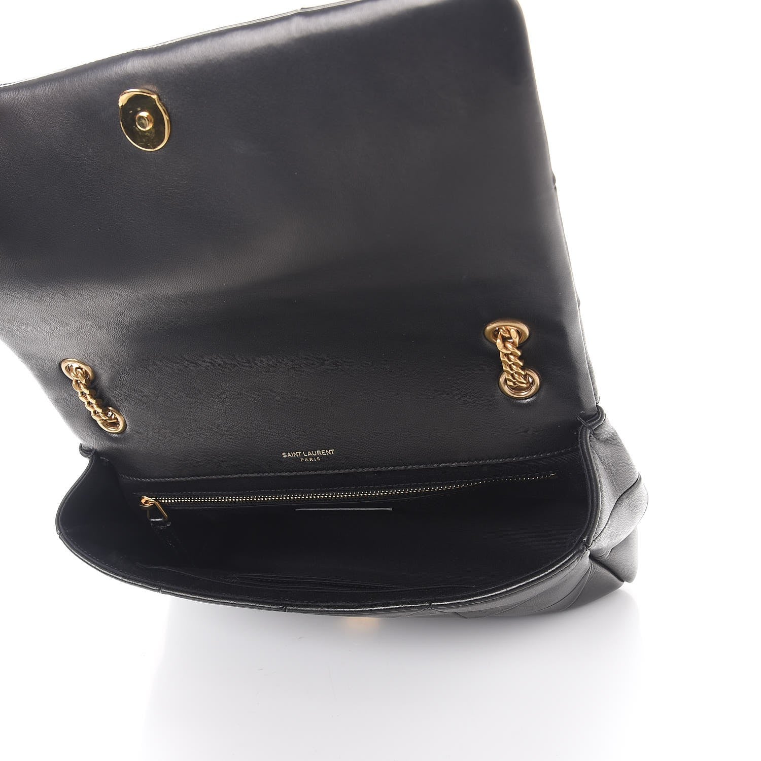Saint Laurent Lambskin Patchwork Monogram Medium Jamie Black 5 of 8