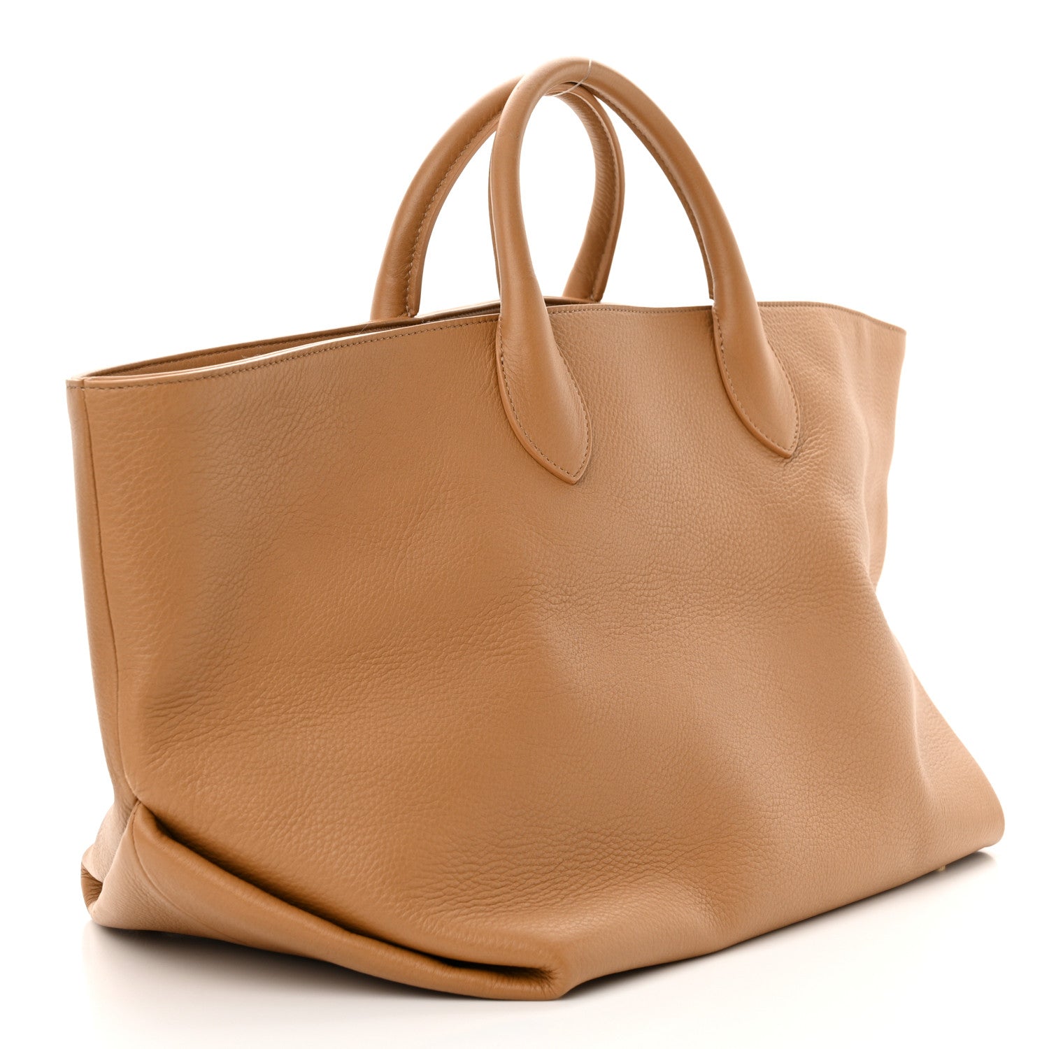Khaite Pebbled Calfskin Medium Amelia Tote Nougat 3 of 9