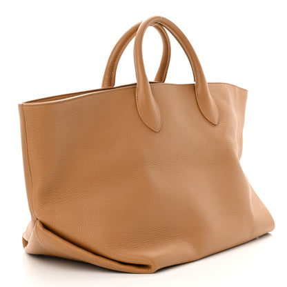 Khaite Pebbled Calfskin Medium Amelia Tote Nougat 3 of 9
