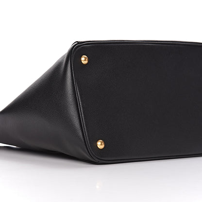Prada Saffiano Cuir Front Pocket Tote Black 16 of 20