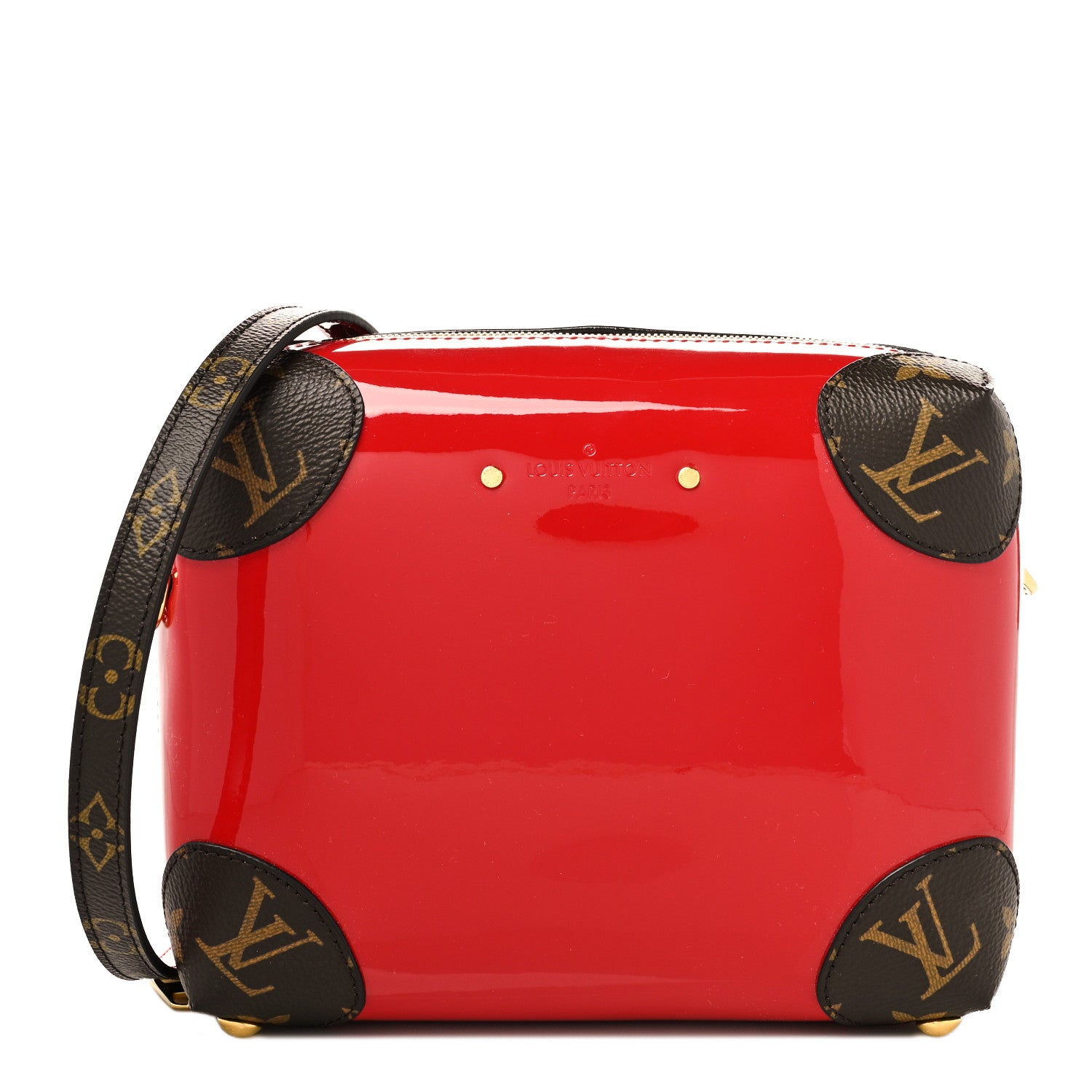 Louis Vuitton Patent Miroir Venice Scarlet 1 of 9