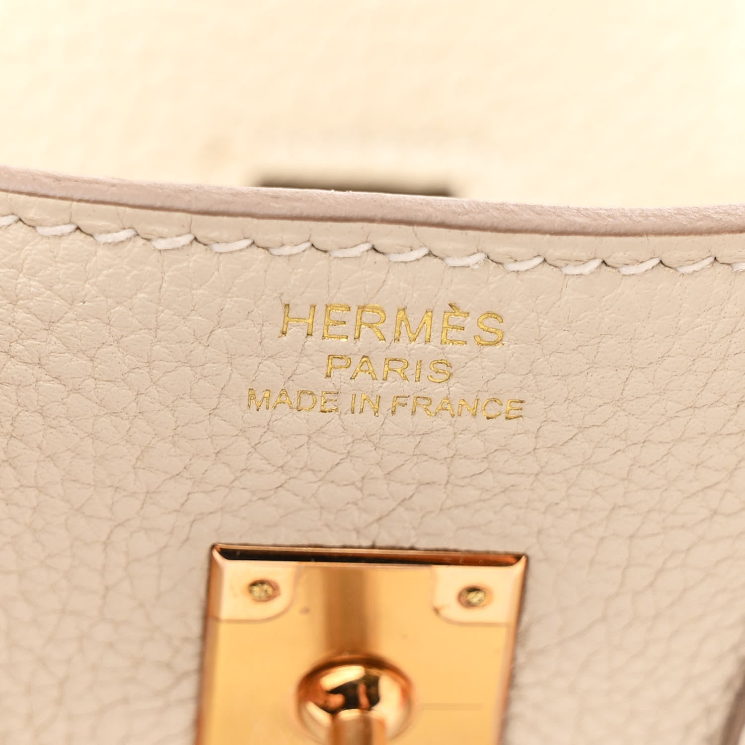Hermes Togo Birkin 25 Craie 6 of 11