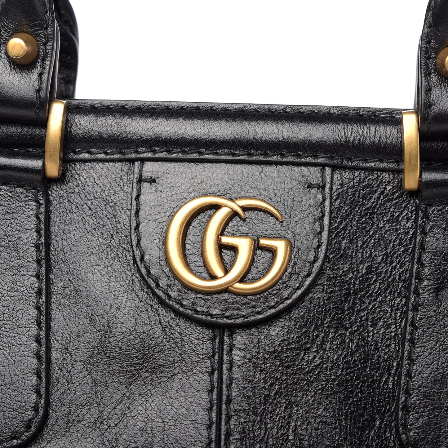 Calfskin Large Re(Belle) Top Handle Bag Black