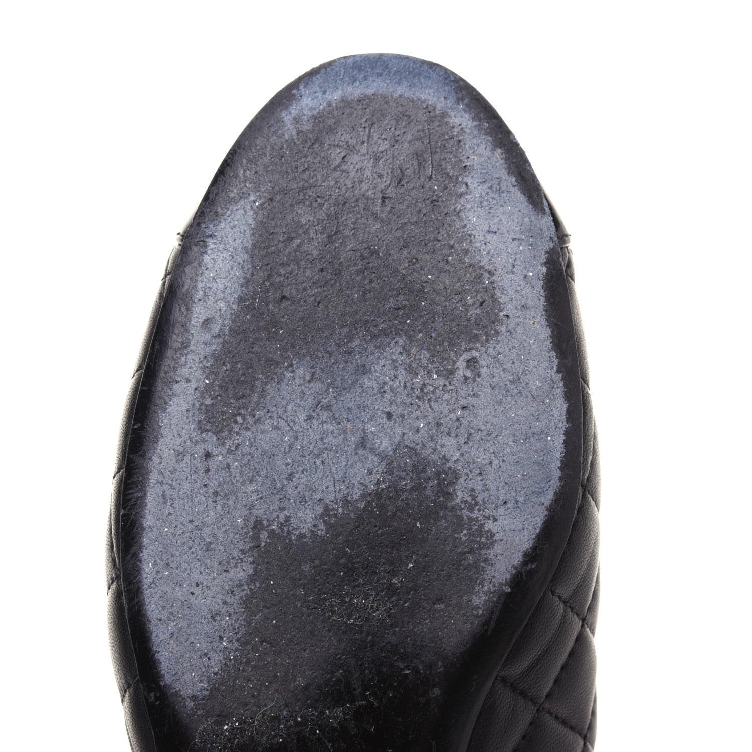 Chanel Lambskin Patent Quilted Chain Mules 37.5 Black 10 of 16