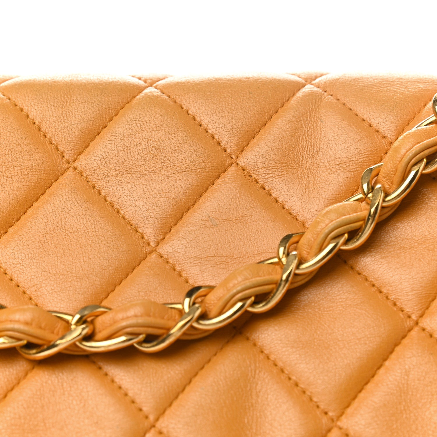 Chanel Lambskin Quilted Jumbo Single Flap Beige 13 of 13