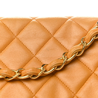 Chanel Lambskin Quilted Jumbo Single Flap Beige 13 of 13
