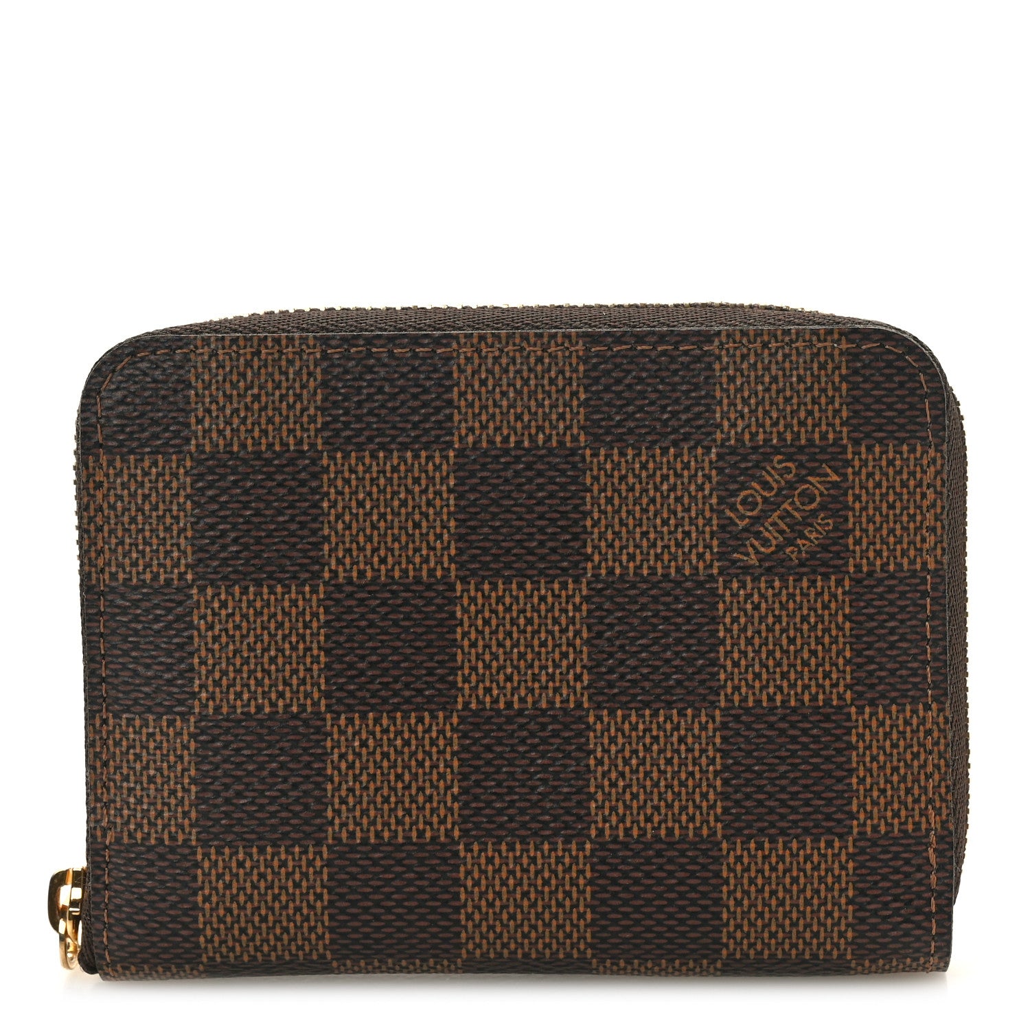 Louis Vuitton Damier Ebene Zippy Coin Purse Rose Ballerine 1 of 7