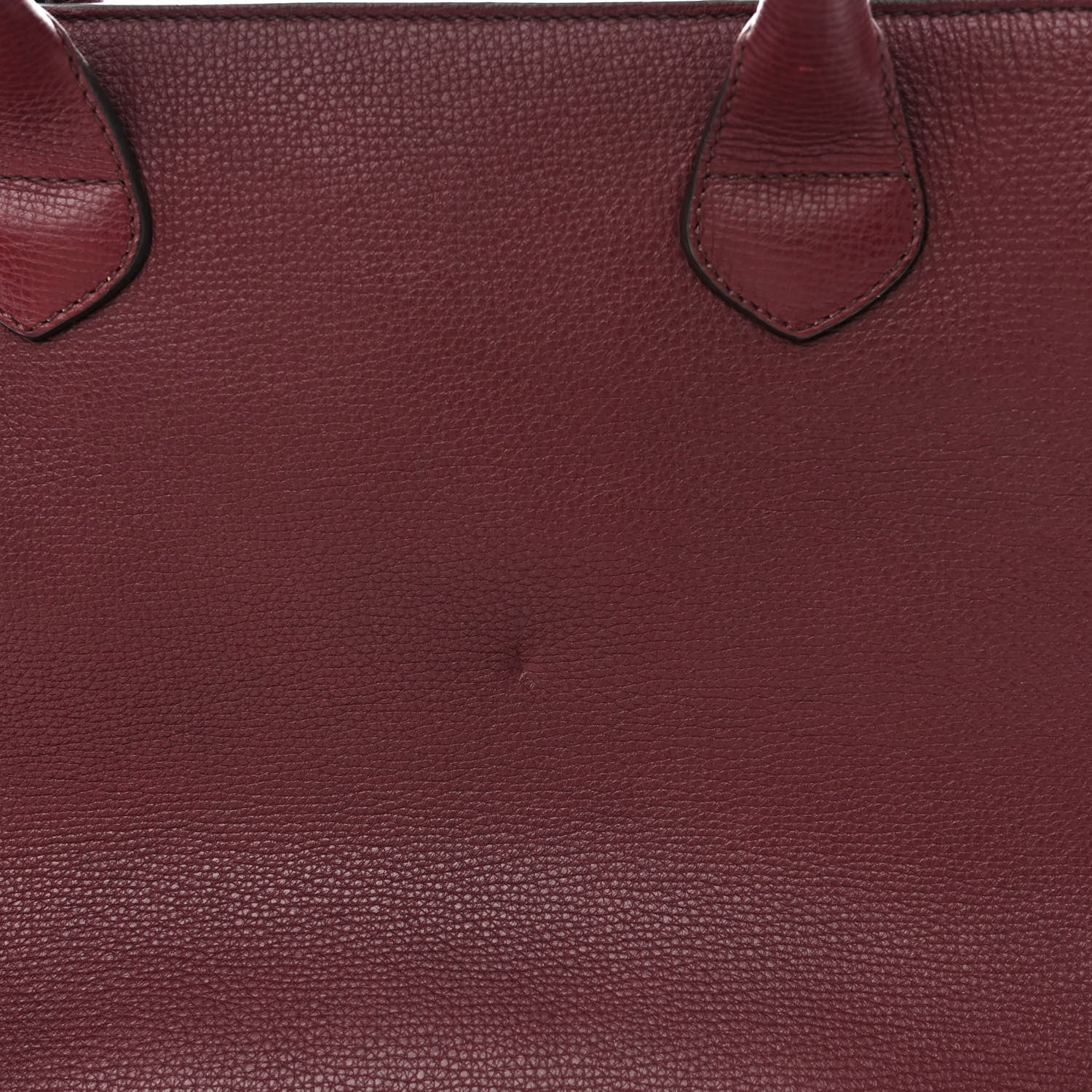 Burberry Grainy Calfskin House Check Medium Banner Tote Mahogany Red 13 of 17