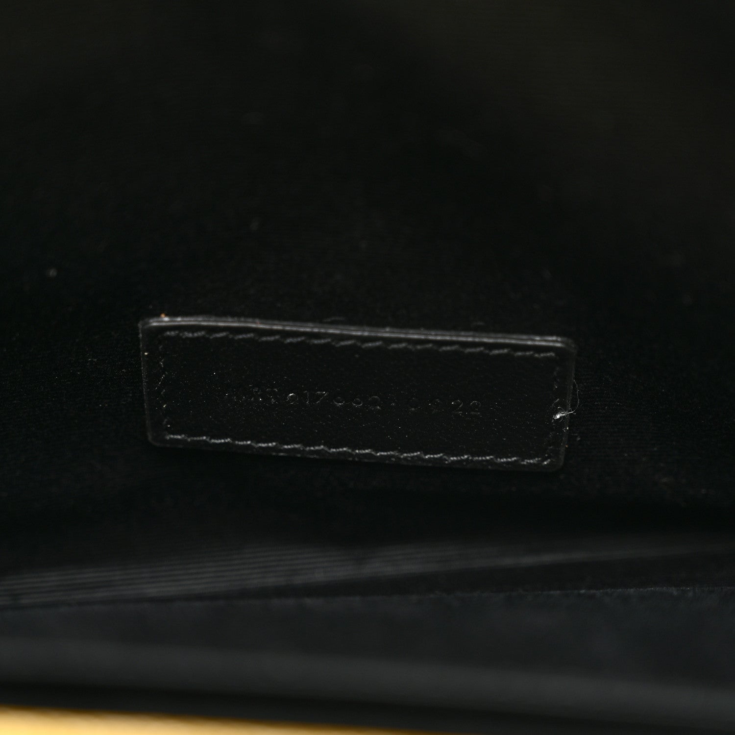 Saint Laurent Grain De Poudre Matelasse Chevron Monogram Envelope Clutch Mustard 8 of 8