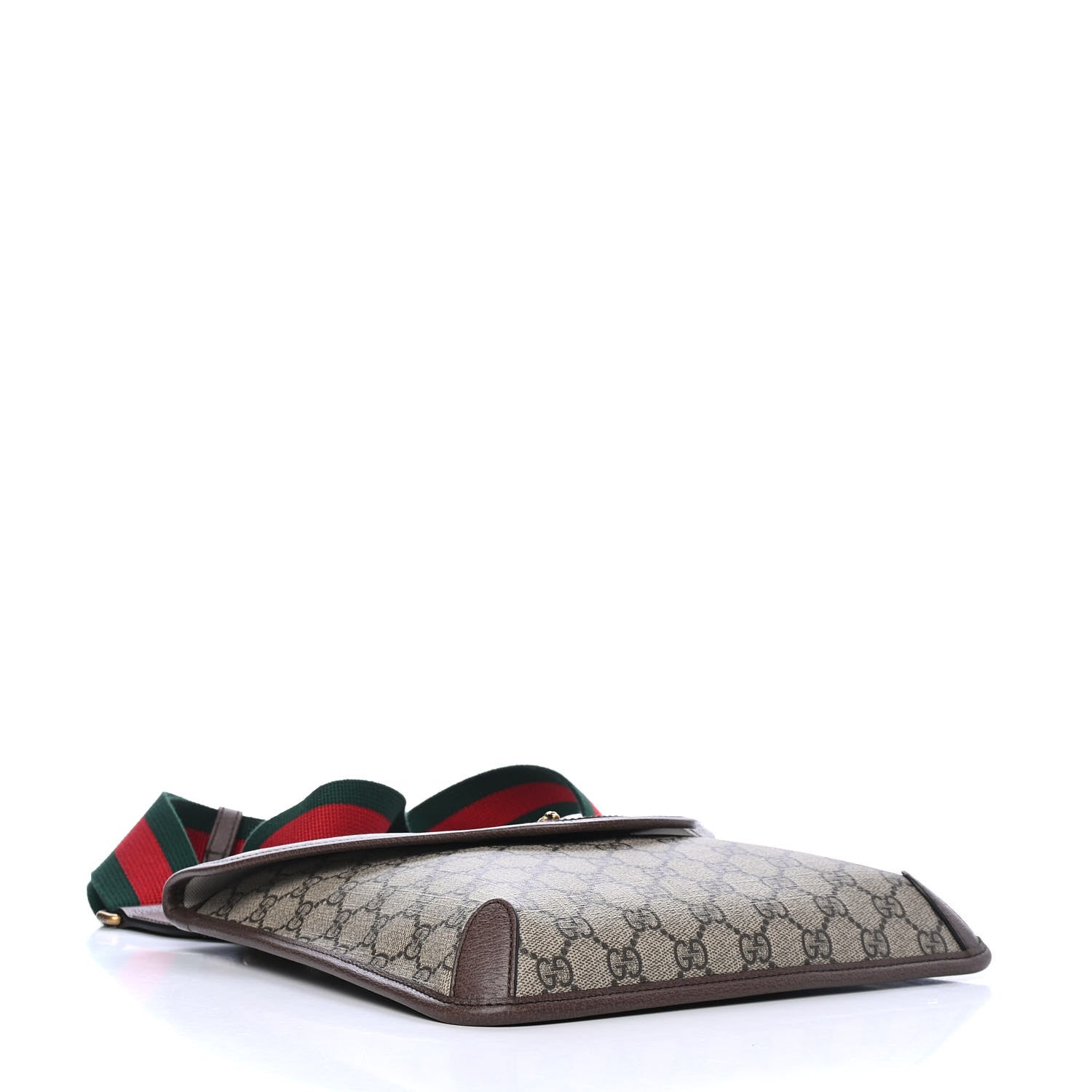 Gucci GG Supreme Monogram Web Medium Neo Vintage Flap Messenger Bag Beige New Acero 3 of 4