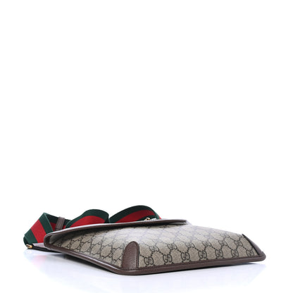 Gucci GG Supreme Monogram Web Medium Neo Vintage Flap Messenger Bag Beige New Acero 3 of 4