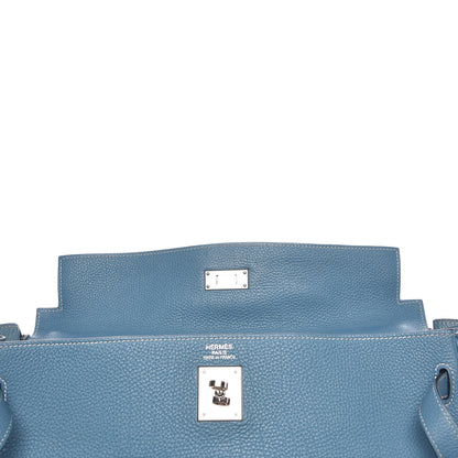 Hermes Togo Kelly Retourne 35 Blue Jean 15 of 41