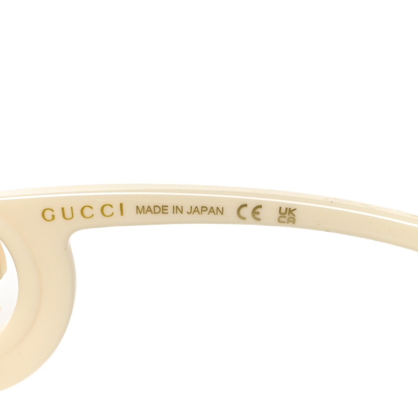 Acetate Rectangle Frame Sunglasses GG1326S White
