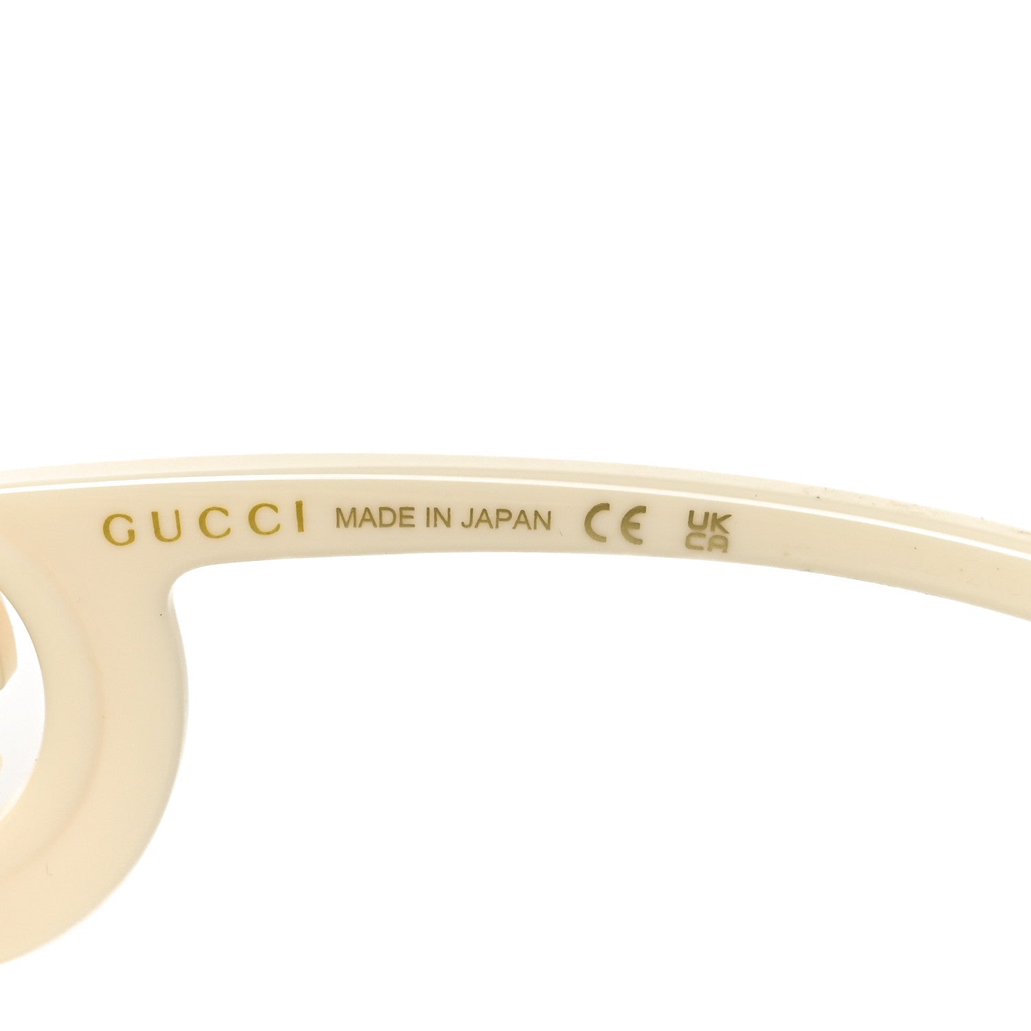 Gucci Acetate Rectangle Frame Sunglasses GG1326S White 5 of 7