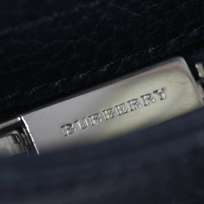 Burberry Leather Horn Toggle Tote Black 6 of 12