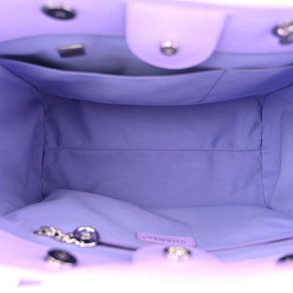 Chanel Shaded Calfskin Small Deauville Tote Light Purple Pink Coral 6 of 12