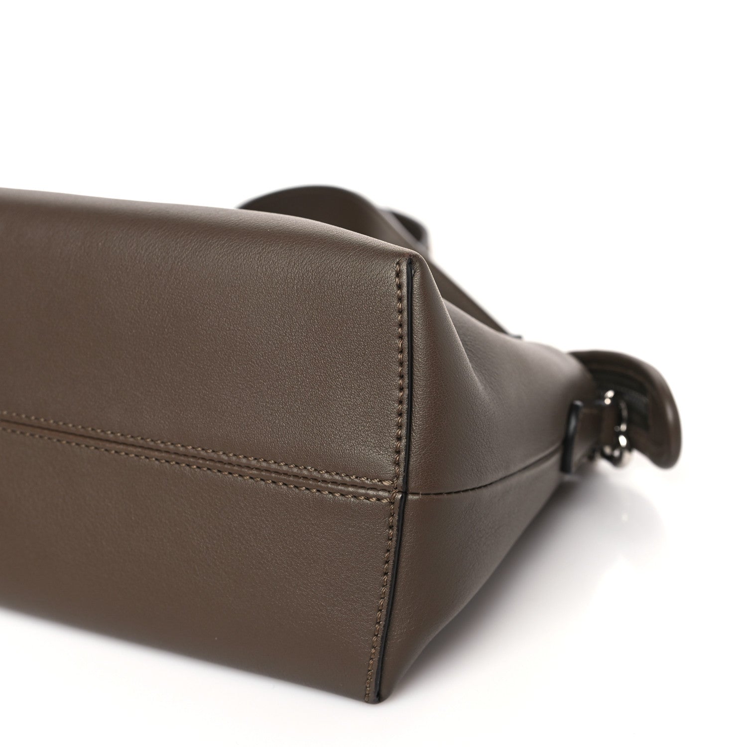 Fendi Vitello Dolce Bi-Color FF 1974 Embossed Medium By The Way Boston Bag Maya Black 9 of 9