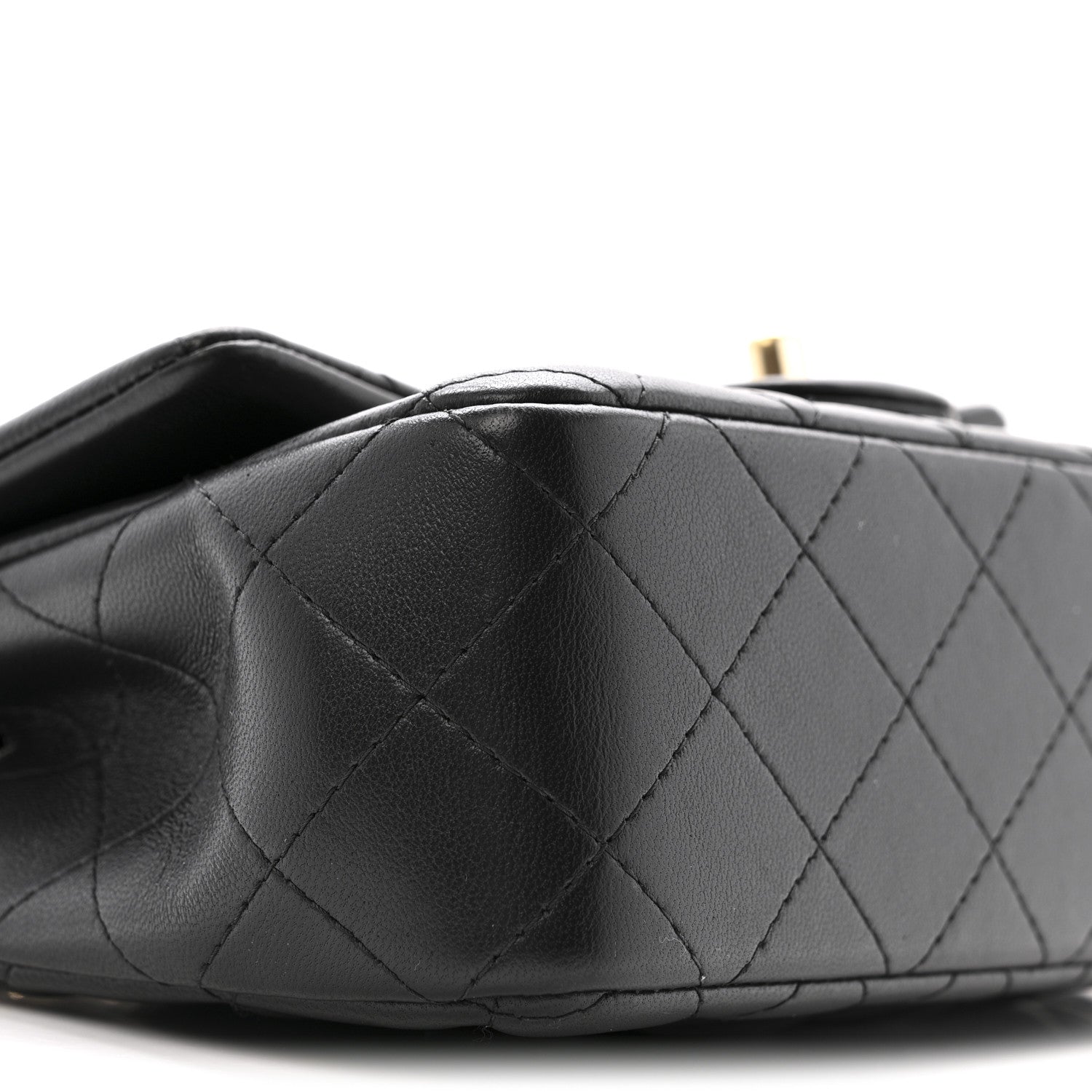 Chanel Lambskin Quilted Mini Rectangular Flap Black 9 of 12