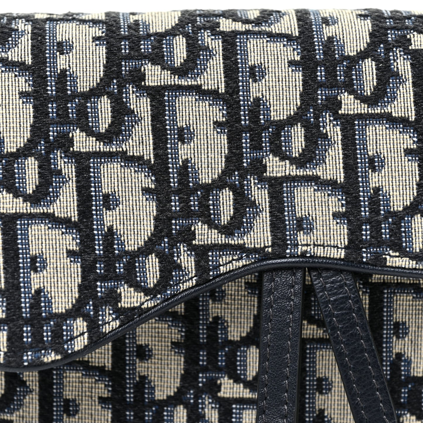 Oblique Saddle Belt Bag Blue