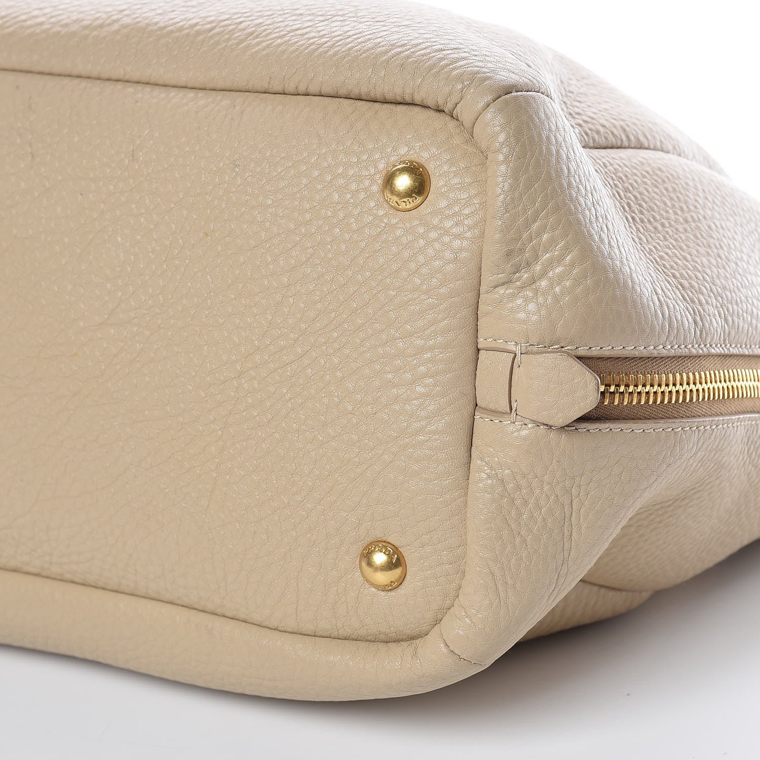 Prada Vitello Daino Side Zip Tote Sabbia 11 of 17