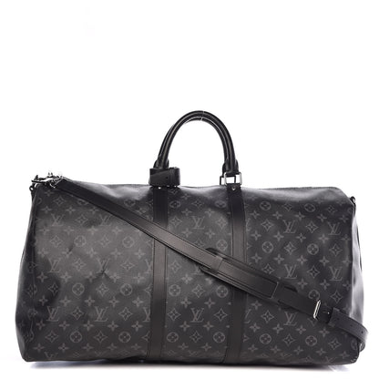 Louis Vuitton Monogram Eclipse Keepall Bandouliere 55 1 of 9