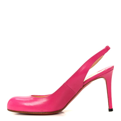 Christian Louboutin Calfskin Fifi Sling 85 Pumps 37 Hot Pink 1 of 8