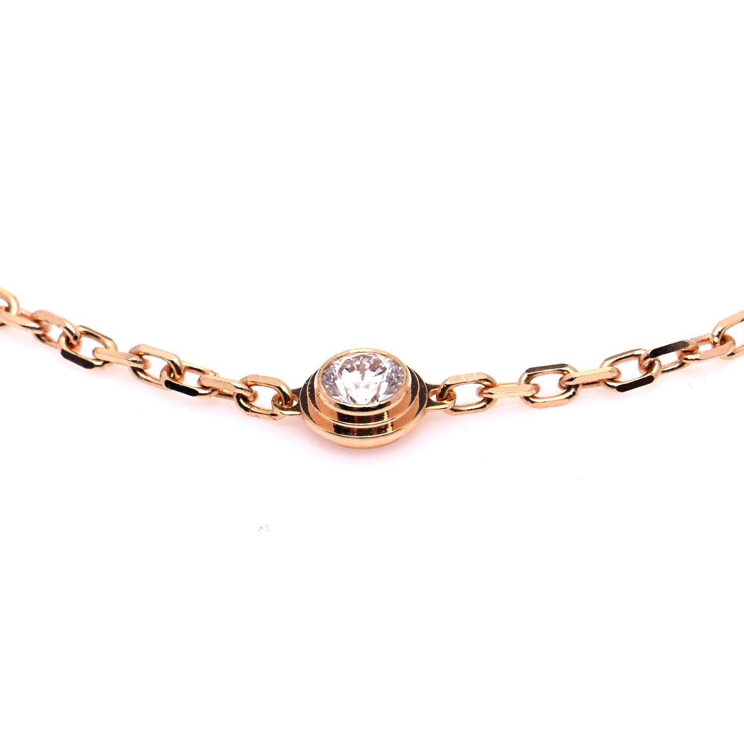 Cartier 18K Pink Gold Diamond SM D'Amour Bracelet 4 of 6
